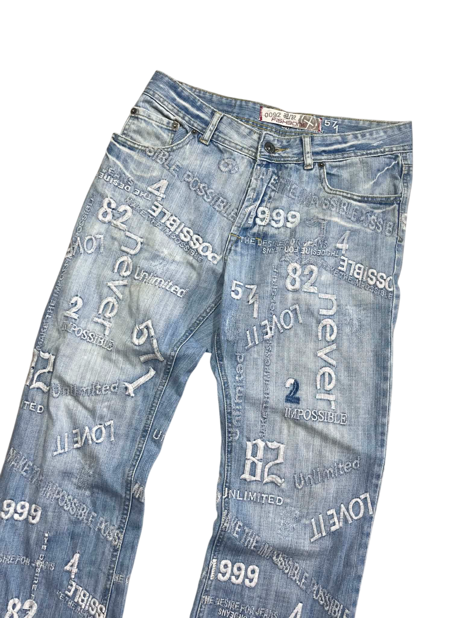 PRINT JEANS DENIM JEANS (M)