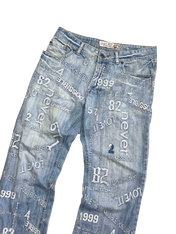 PRINT JEANS DENIM JEANS (M)