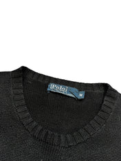 Polo Ralph Lauren Vintage Black Knitted Crewneck (M)