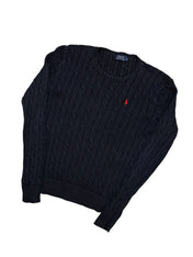 Polo Ralph Lauren Navy Knitted Crewneck (Women M)