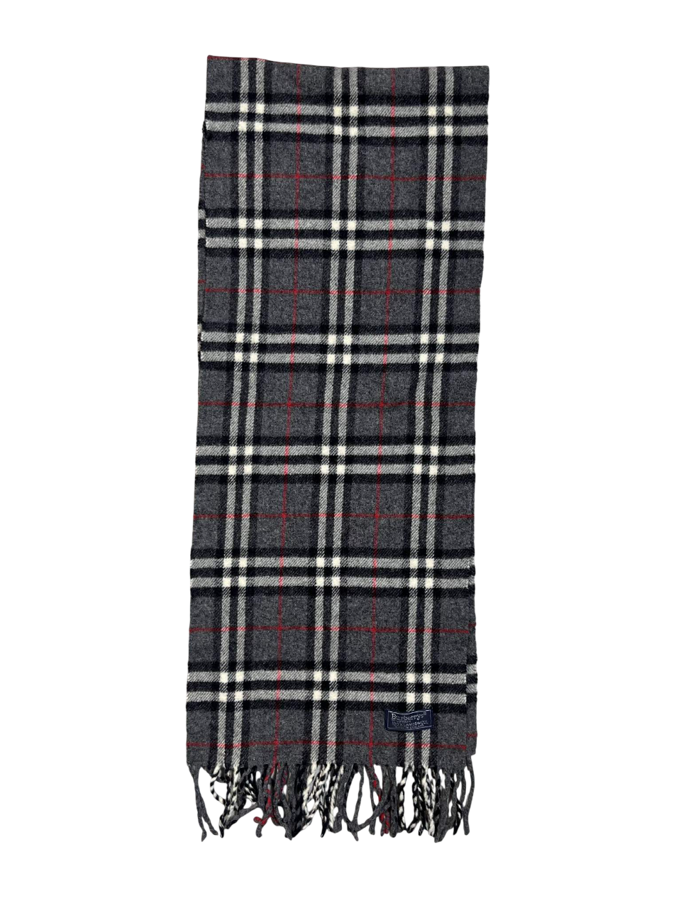 Fekete-fehér kockás vintage sál rojtos széllel, streetwear stílusban