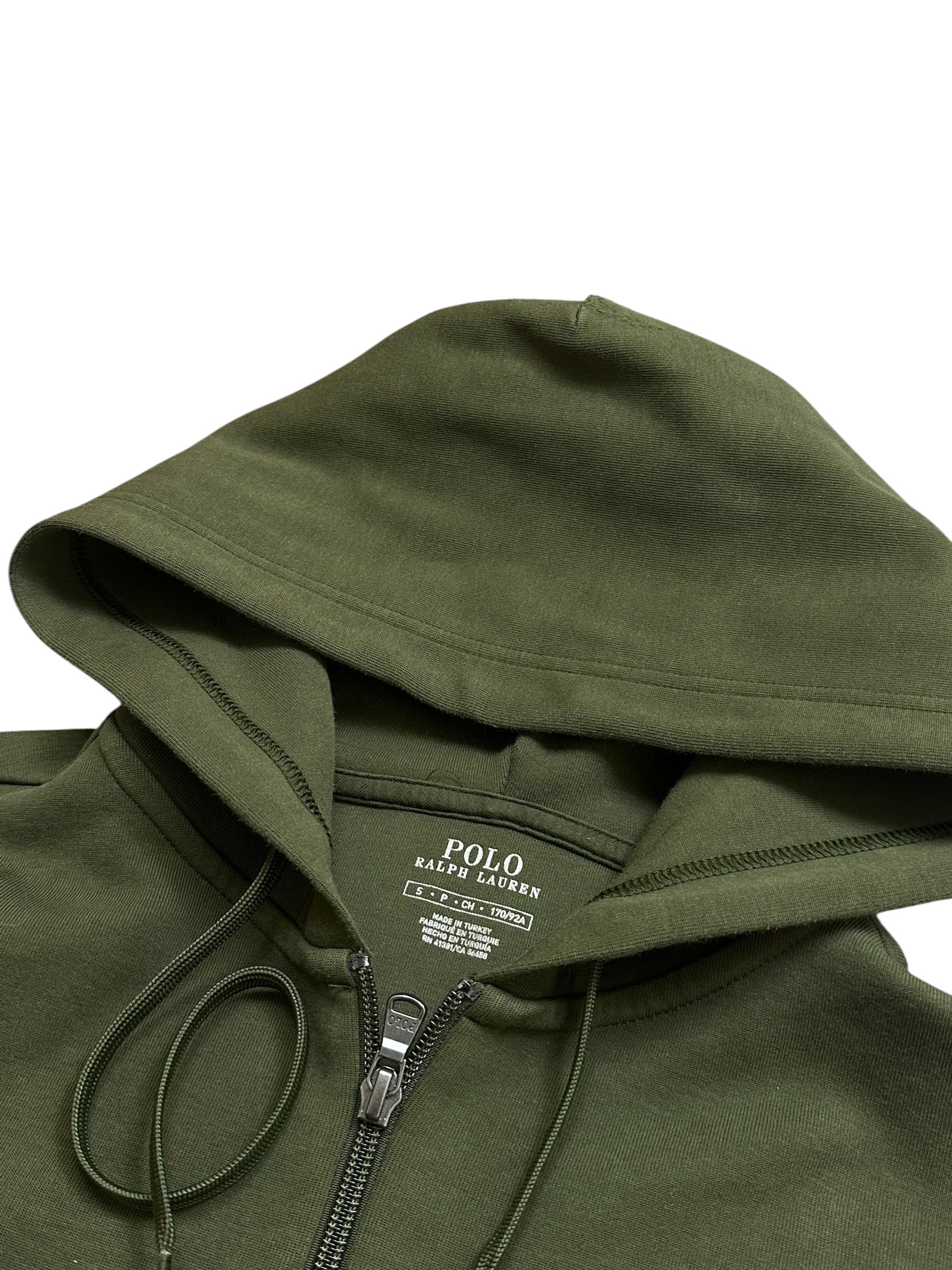 Polo Ralph Lauren Olive Full Zip Up Hoodie (S)