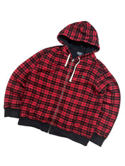 Polo Ralph Lauren Plaid Full Zip Up Hoodie (XL)