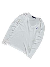 Polo Ralph Lauren V-Neck Longsleeve (Women M, Men XS)