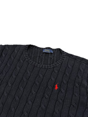Polo Ralph Lauren Navy Knitted Crewneck (Women M)