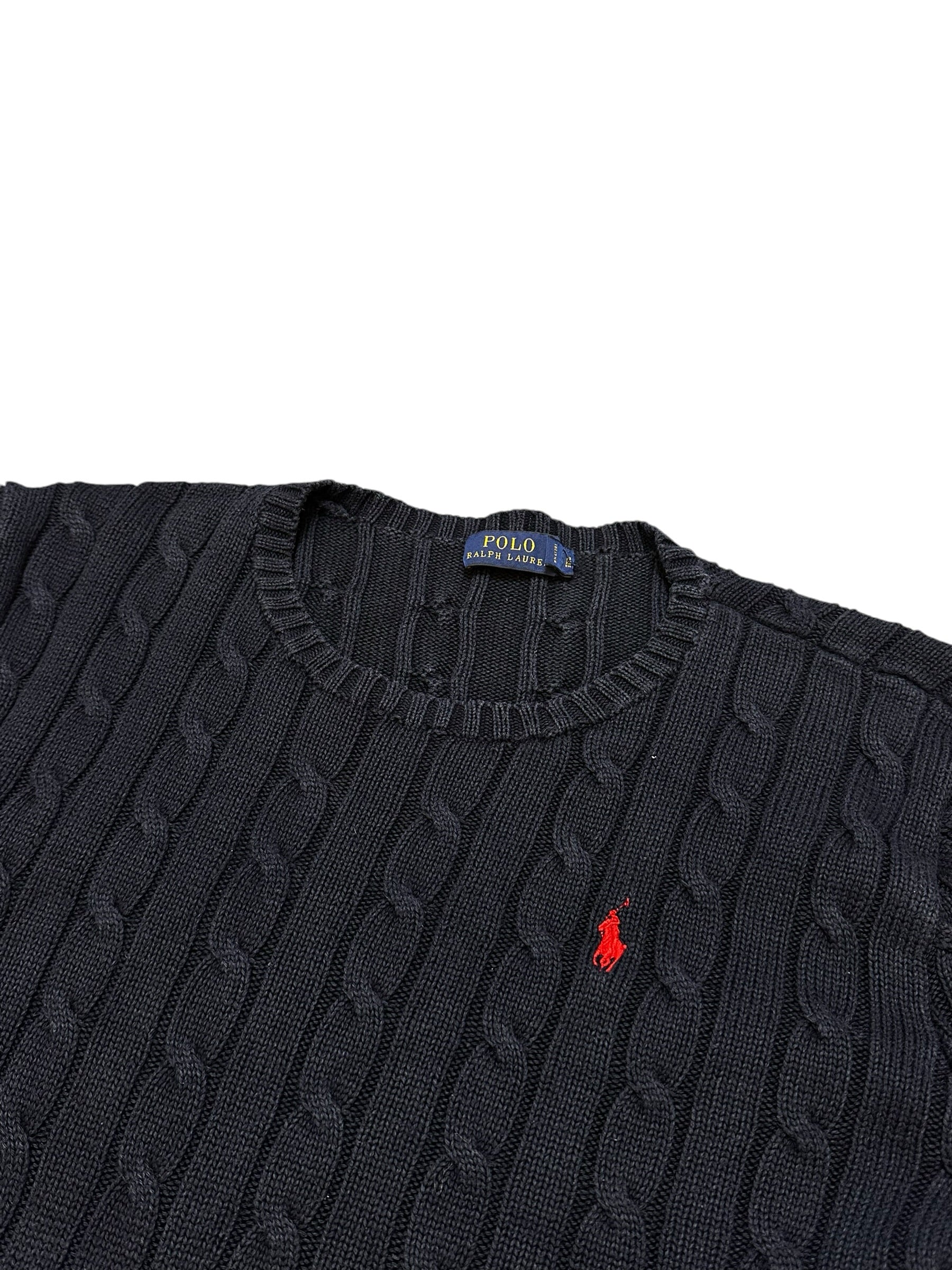Polo Ralph Lauren Navy Knitted Crewneck (Women M)