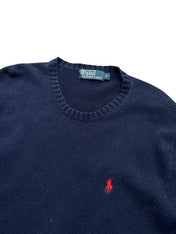 Polo Ralph Lauren Navy Knitted Crewneck (S)