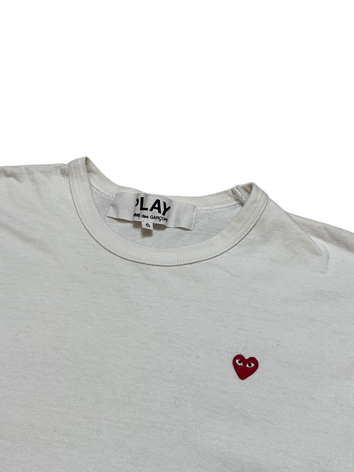 Comme des Garçons PLAY Heart Logo Tee (Women S - Men XS)
