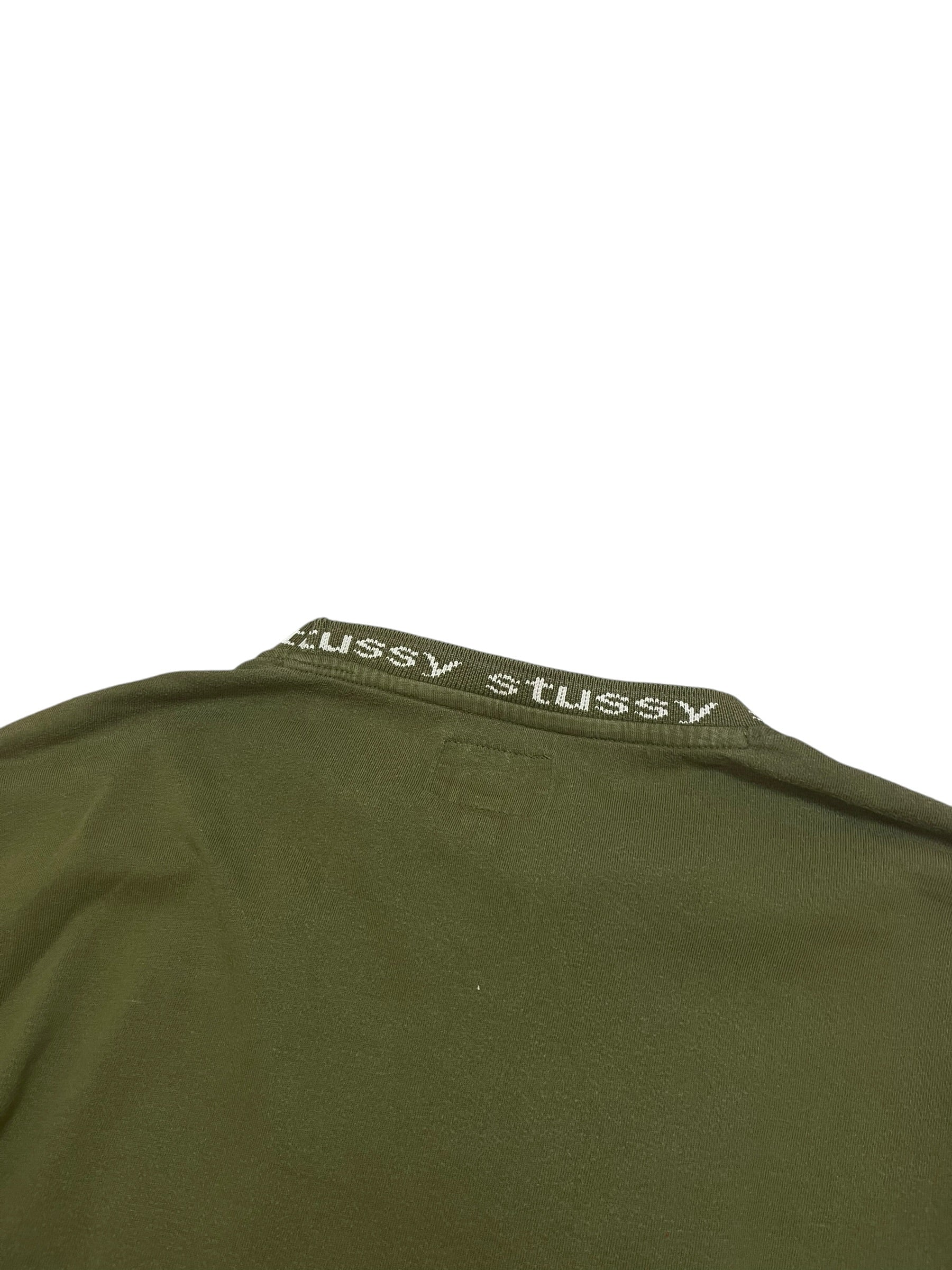 Stüssy Olive Long Sleeve T-Shirt (M)