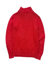 Polo Ralph Lauren Red Knitted Half Zip (Women S - Men XXS)