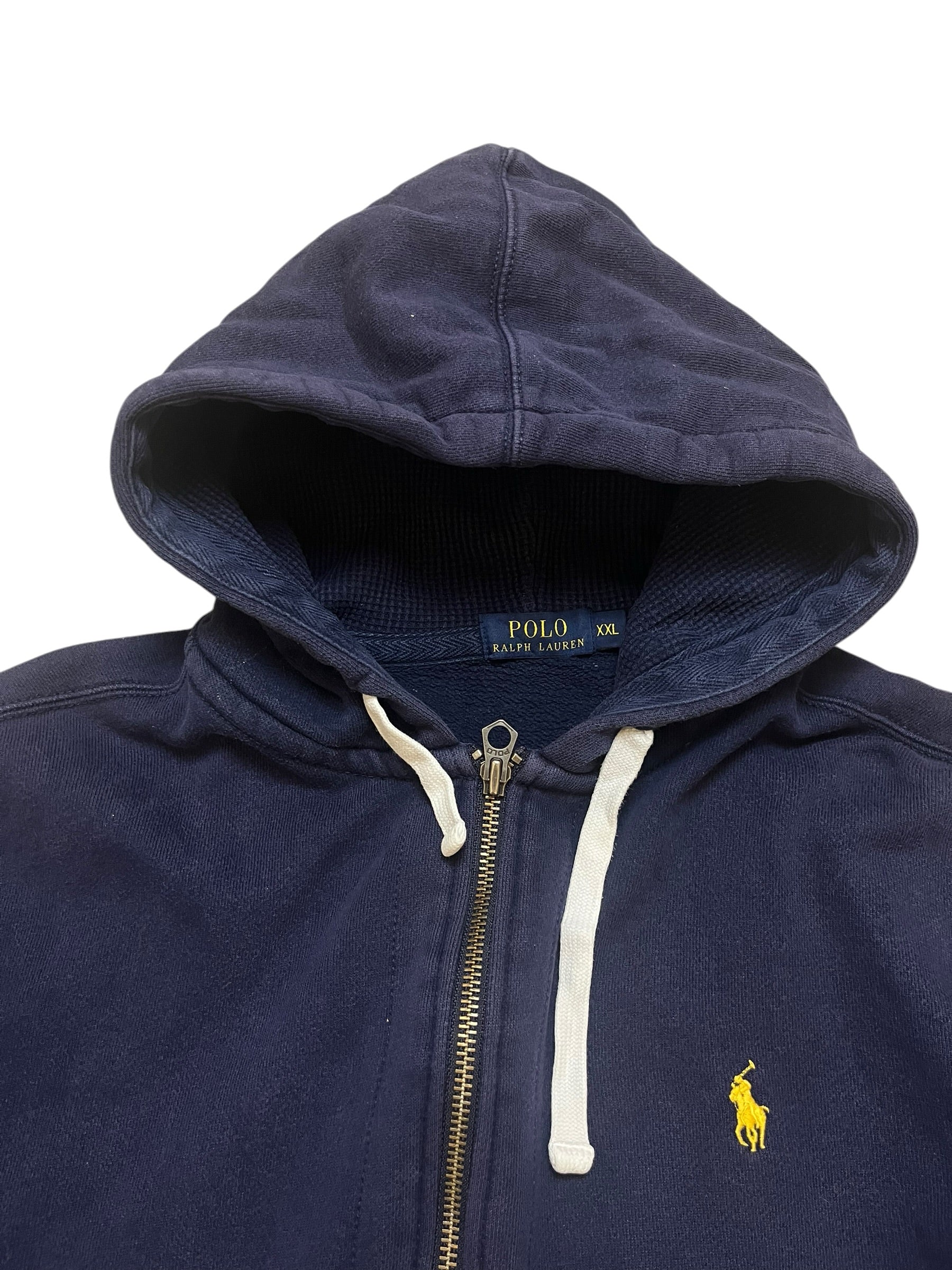 Polo Ralph Lauren Navy Full Zip Up Hoodie (XXL)