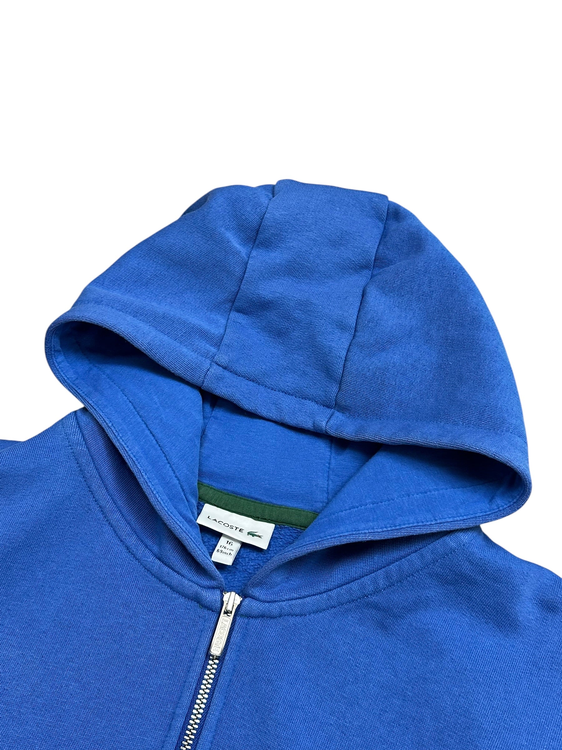 Lacoste Blue Full Zip Up Hoodie (S)