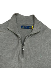 Polo Ralph Lauren PREMIUM Mesh-Knit 1/4 Quarter Zip Pulover (M)