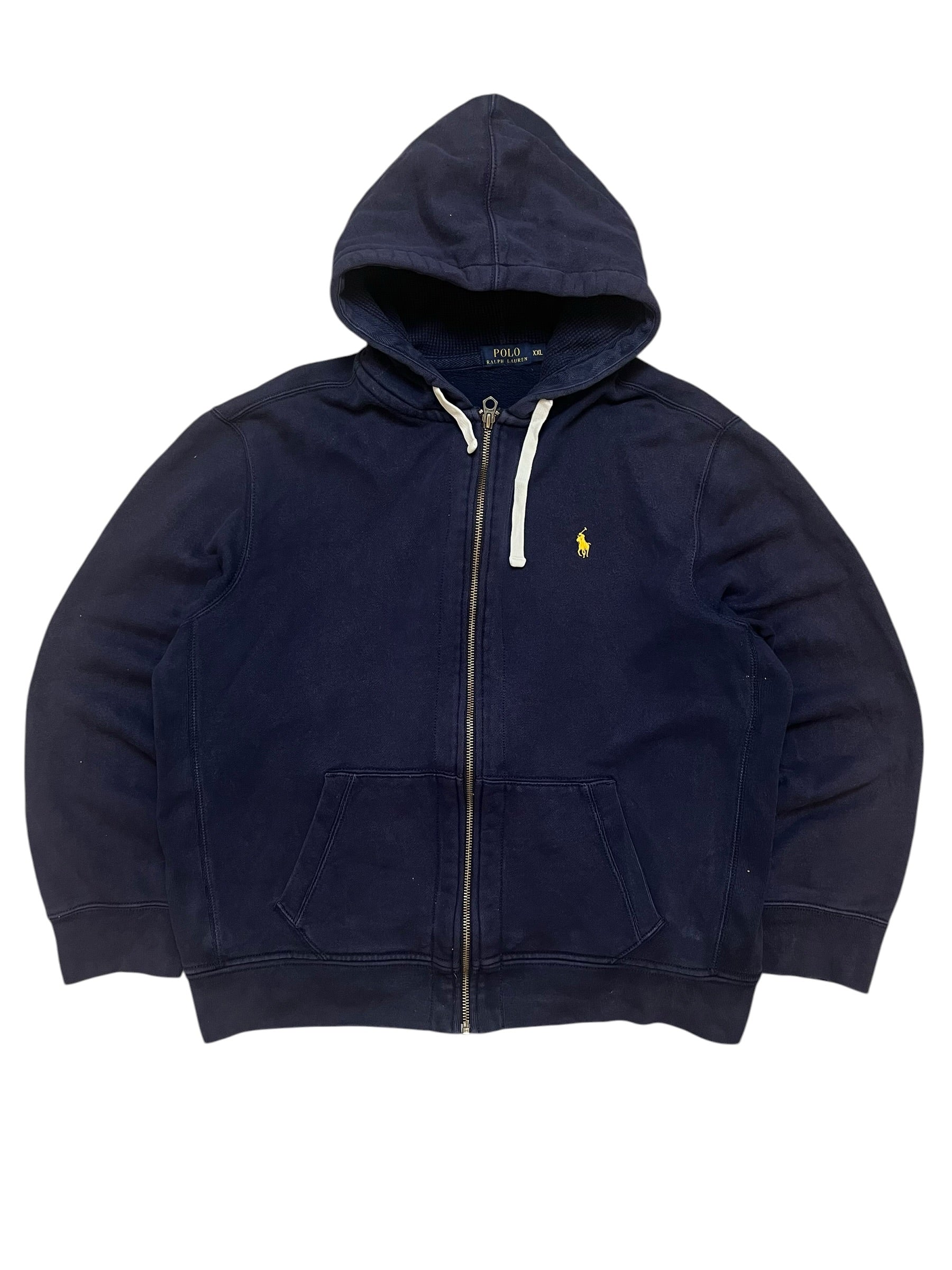 Polo Ralph Lauren Navy Full Zip Up Hoodie (XXL)