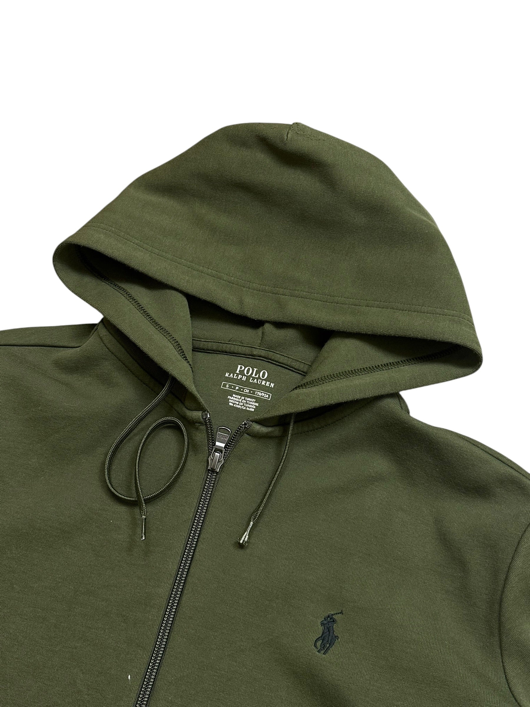Polo Ralph Lauren Olive Full Zip Up Hoodie (S)