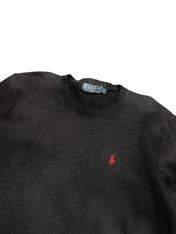 Polo Ralph Lauren Vintage Black Knitted Crewneck (S)