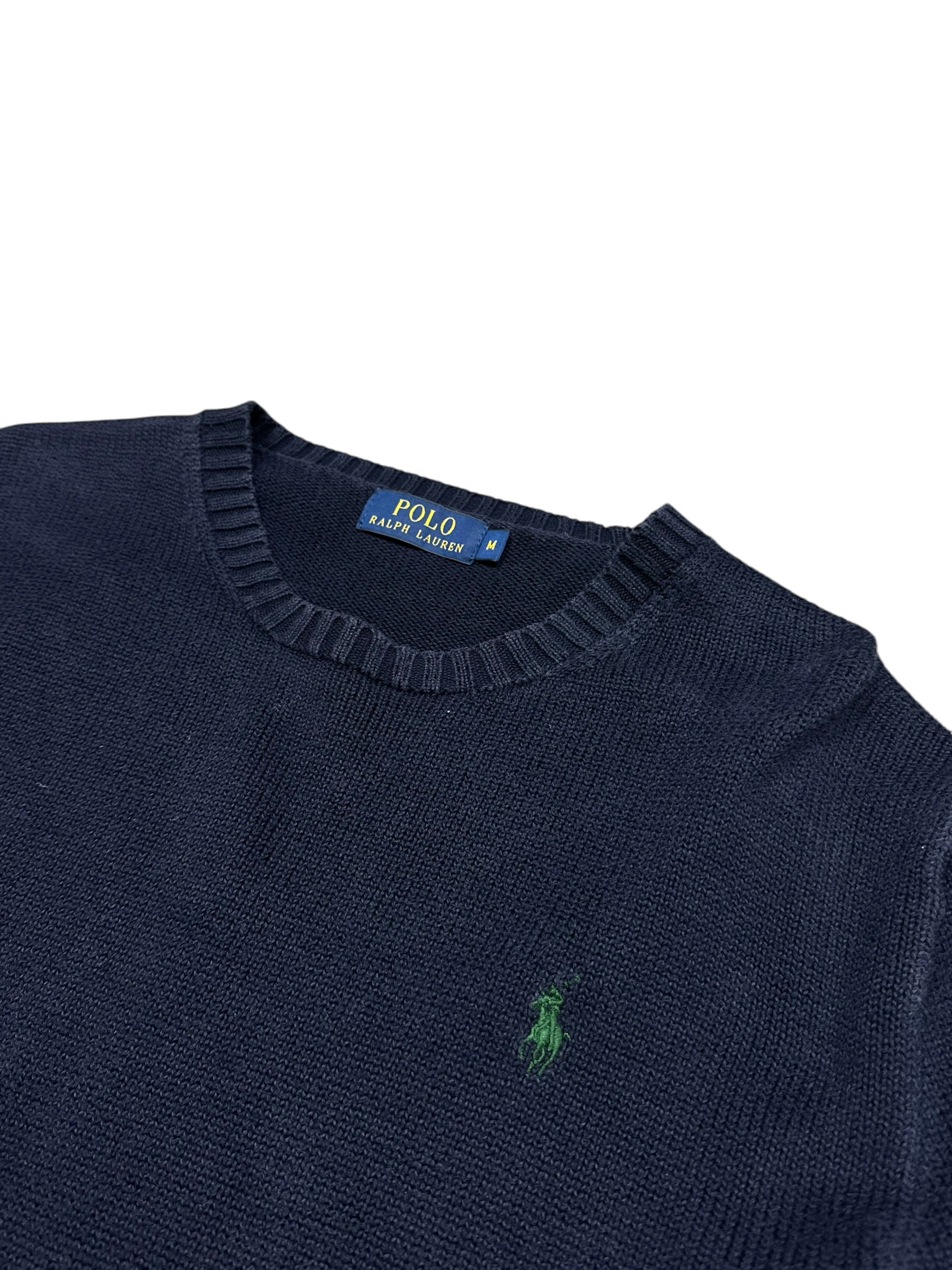 Polo Ralph Lauren Navy Knitted Crewneck (M)