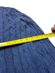 Polo Ralph Lauren Blue Cable Knit Crewneck (S)