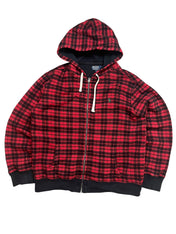 Polo Ralph Lauren Plaid Full Zip Up Hoodie (XL)