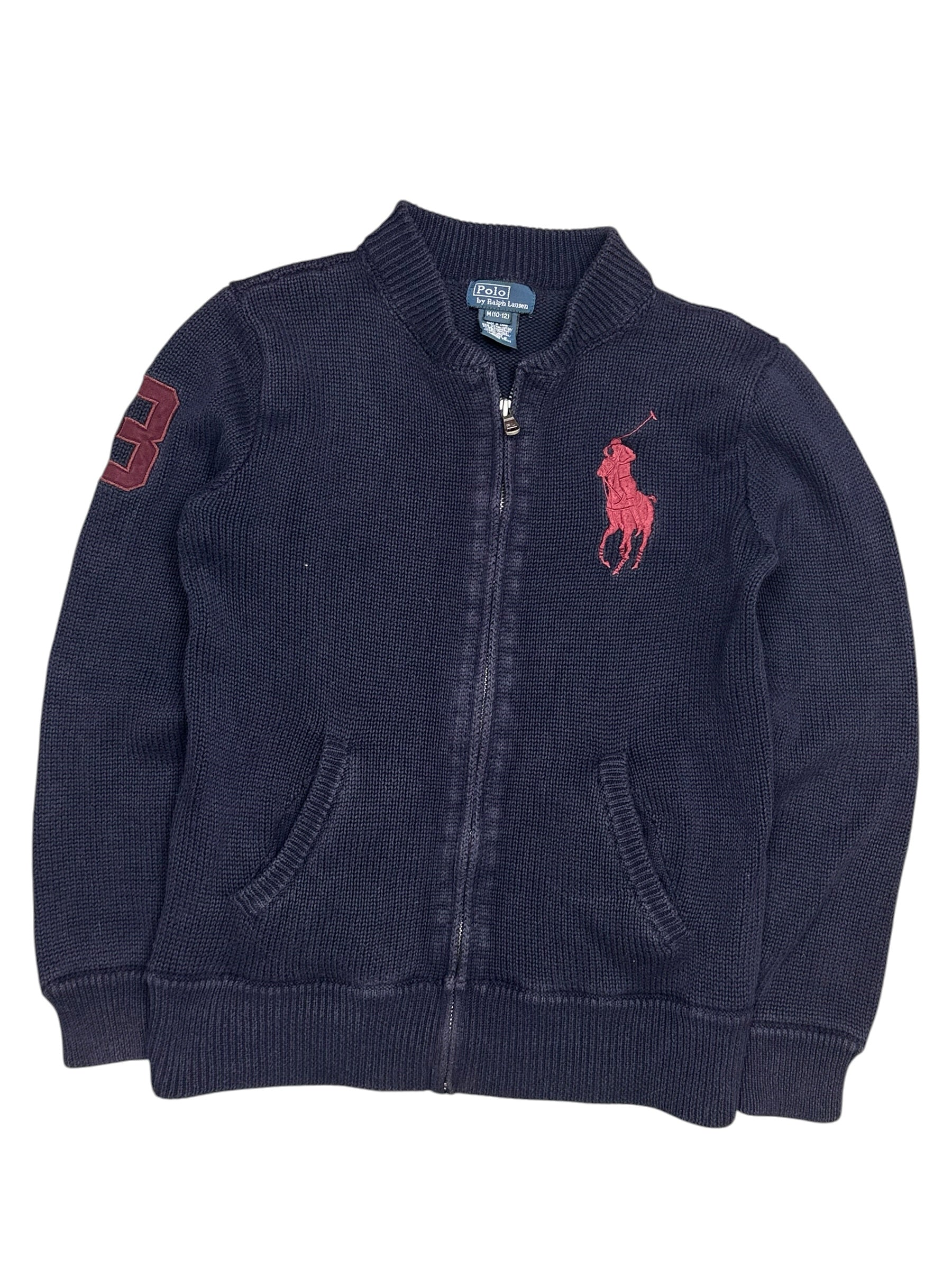 Polo Ralph Lauren Bigpony Full Zip Knit Pulover (XS)