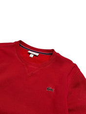 Lacoste Red Crewneck Sweatshirt