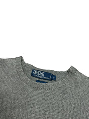 Polo Ralph Lauren Vintage Grey Knitted Crewneck (S-M)