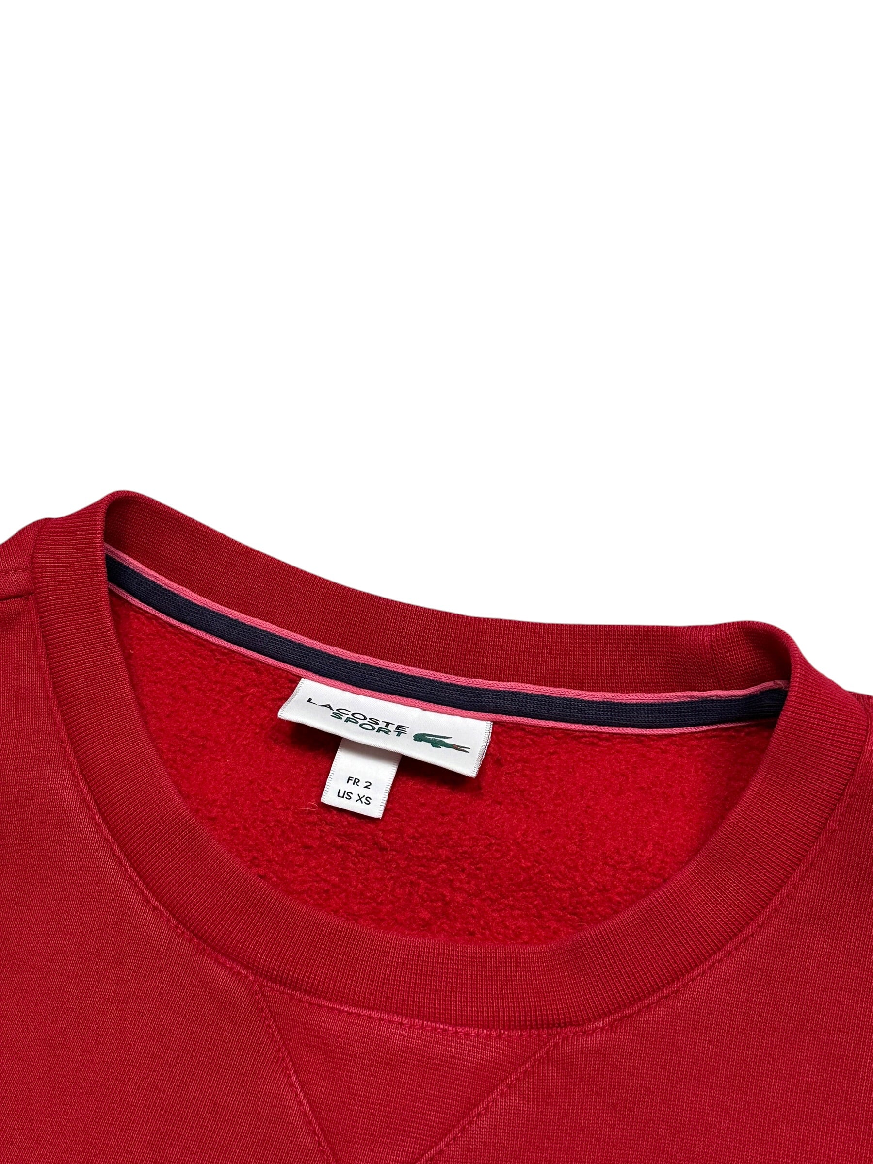 Lacoste Red Crewneck Sweatshirt