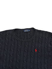 Polo Ralph Lauren Navy Knitted Crewneck (Women M)