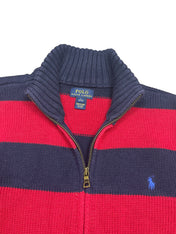 Polo Ralph Lauren Striped Full Zip Knit Pulover (S)