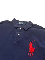Polo Ralph Lauren Navy Bigpony Long Sleeve Poloshirt (M-L)