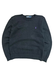 Polo Ralph Lauren Vintage Black Knitted Crewneck (S)
