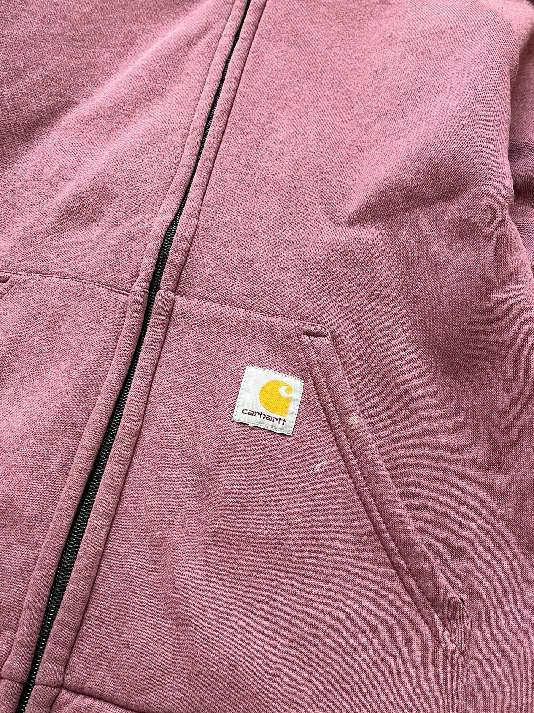 Carhartt Pink Zip Up Hoodie (Women M)