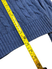 Polo Ralph Lauren Blue Cable Knit Crewneck (S)