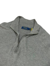 Polo Ralph Lauren PREMIUM Mesh-Knit 1/4 Quarter Zip Pulover (M)