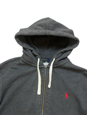 Polo Ralph Lauren Grey Full Zip Up Hoodie (M)
