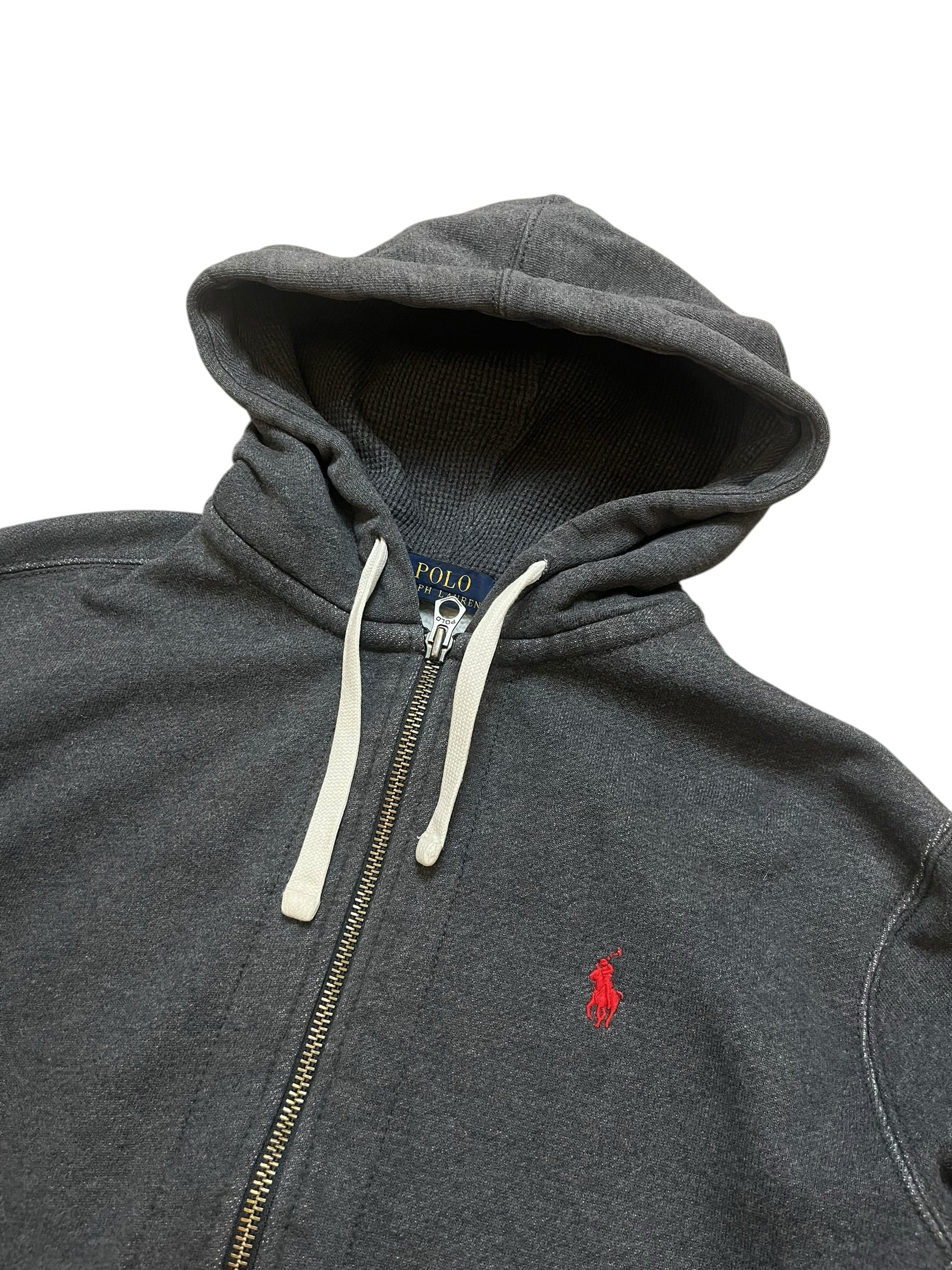 Polo Ralph Lauren Grey Full Zip Up Hoodie (M)