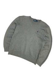 Polo Ralph Lauren Vintage Grey Knitted Crewneck (XL)