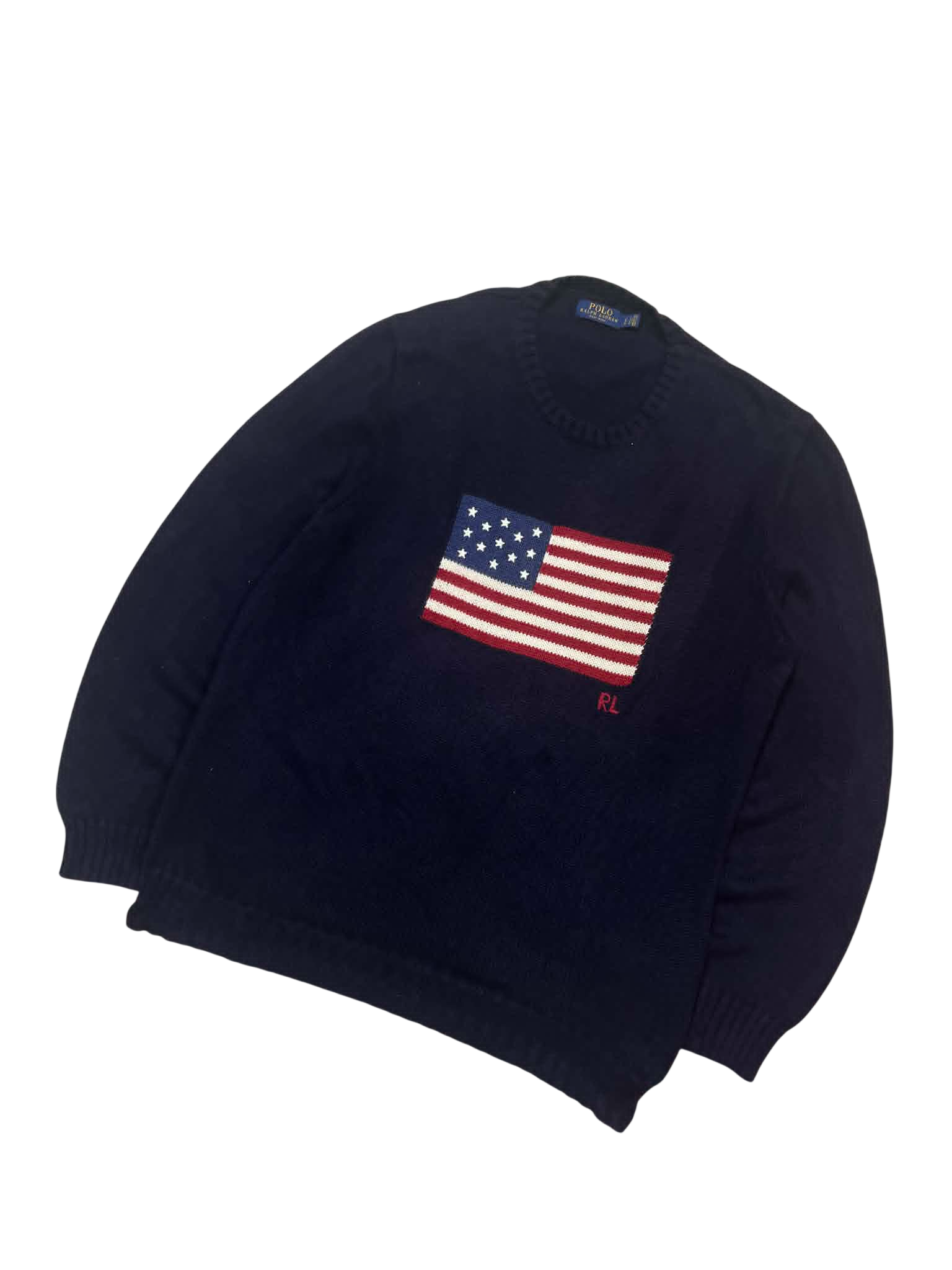 Polo Ralph Lauren USA Flag Crewneck Pulover (L-XL)