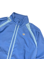 Kék Nike vintage streetwear cipzáras melegítő felső világoskék csíkokkal