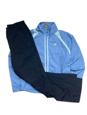 Kék és fekete Nike streetwear tréningruha, vintage sportos kabát és nadrág