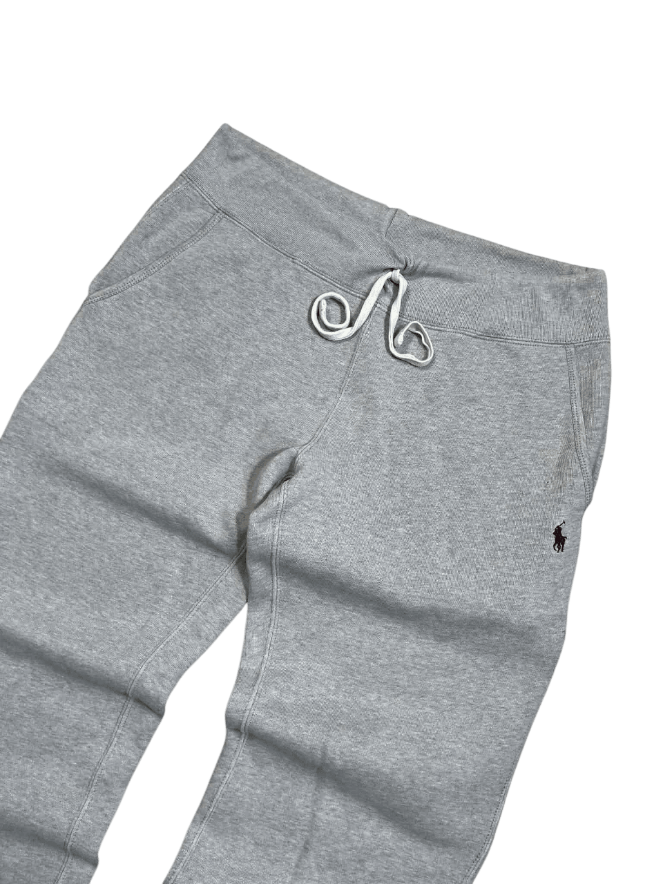 Szürke vintage melegítő nadrág, gumis derékkal, streetwear stílus, zsinórral