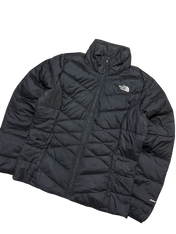 Fekete The North Face steppelt dzseki, férfi vintage utcai divat, cipzáros, logóval