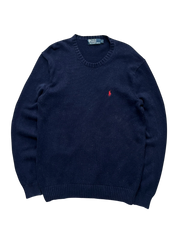 Polo Ralph Lauren Navy Knitted Crewneck (S)