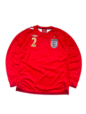 2006-08 England Longsleeve Jersey 2 RUSH (XL)