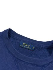 Candy Streetwear sötétkék Polo Ralph Lauren férfi pulóver belső márkajelzéssel és kerek nyakkivágással