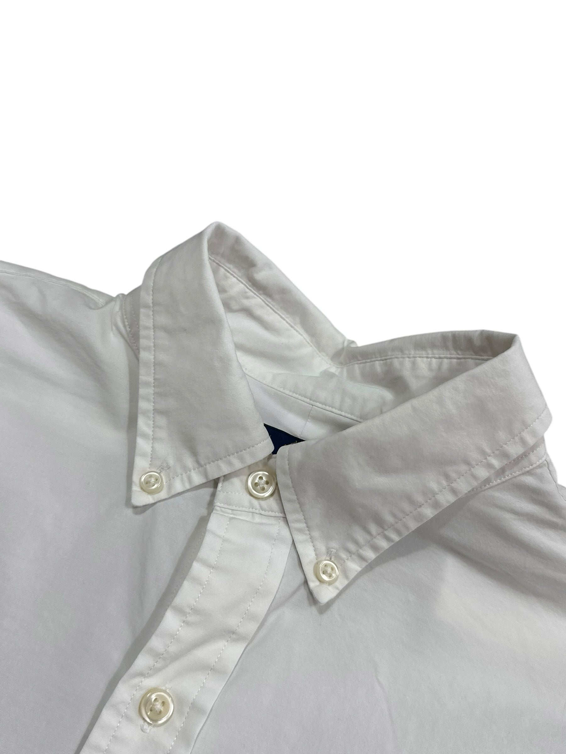 Candy Streetwear fehér Ralph Lauren férfi ing gombos gallérral és prémium pamut anyaggal