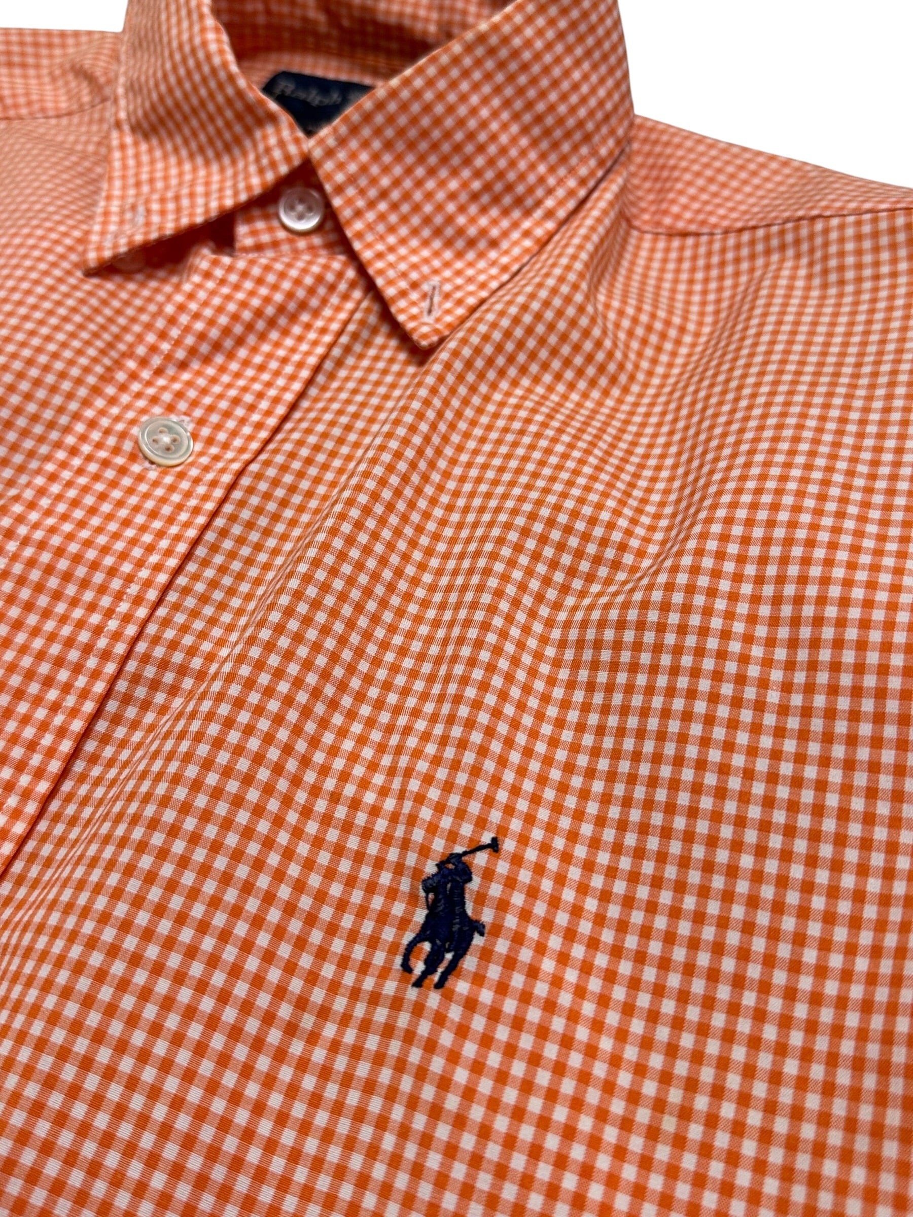 Ralph Lauren Orange Gingham Shirt (M)