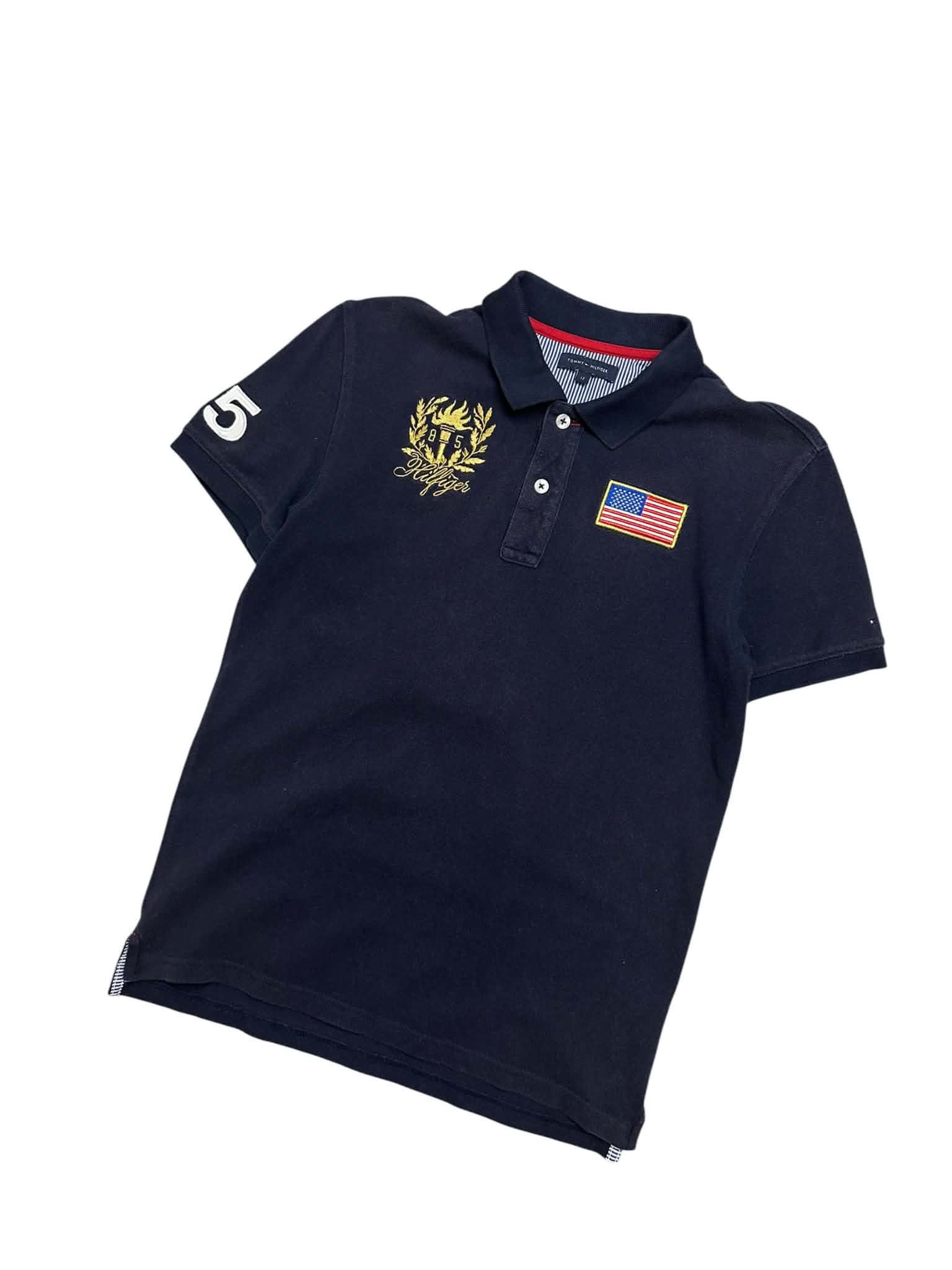 Tommy Hilfiger USA Flag Vintage Poloshirt (XS)