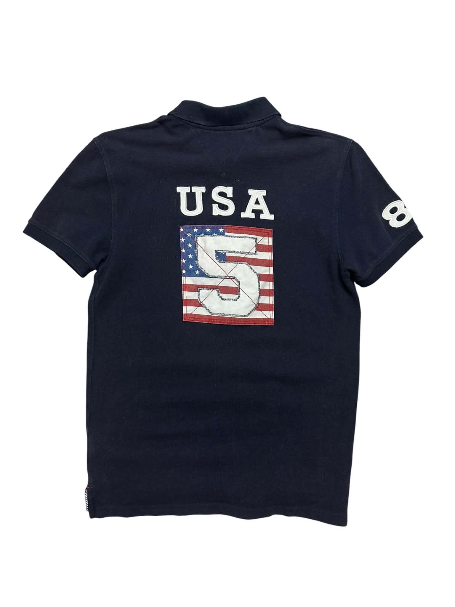 Tommy Hilfiger USA Flag Vintage Poloshirt (XS)