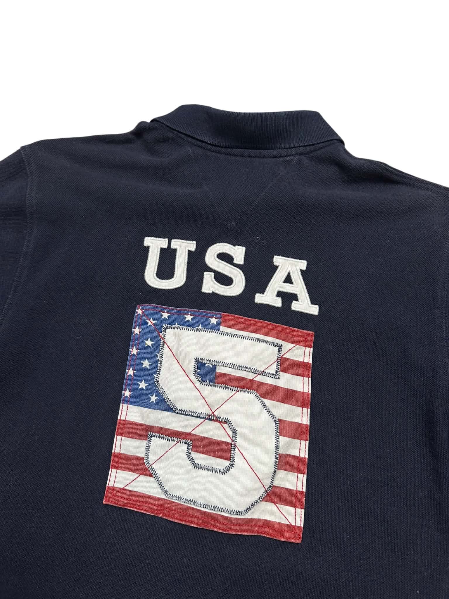 Tommy Hilfiger USA Flag Vintage Poloshirt (XS)